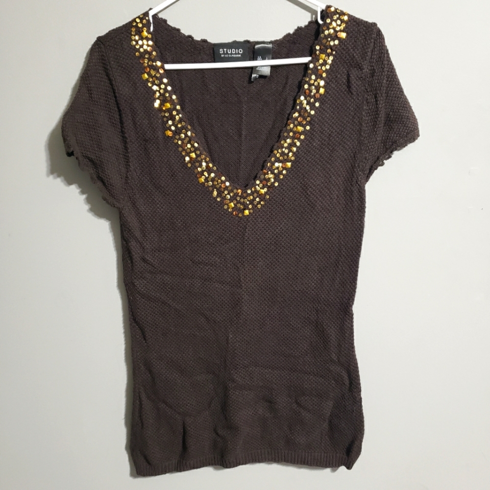 Studio by Liz Claiborne sequin top